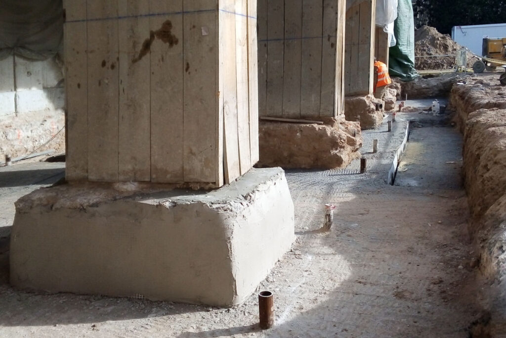 Casa del Labrador - Recalce de cimentación y consolidación estructural en restauración de patrimonio